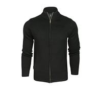 Xact Cardigan Pull Zippé mélange de Coton pour Hommes (Black) S