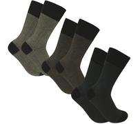 Xact Chaussettes Bambou Hommes, 3 Paires, Antibactériennes, Taille EU 41-46