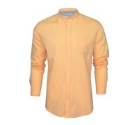 Xact Chemise à col de grand-père/à col mao en lin à manches longues pour hommes