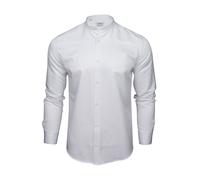 Xact Chemise Col Mao Chevron Hommes, Manches Longues, Coupe Régulière
