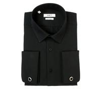 Xact Chemise Formelle Popeline Hommes, Double Poignet, Boutons de Manchette