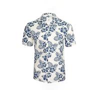 Xact Chemise hawaïenne à col cubain pour Hommes à Motifs Floraux, Manches Courtes