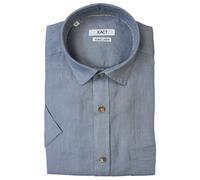 Xact Chemise Manches Courtes Hommes 100% Lin Pur - Coupe Régulière