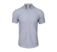 Xact Chemise Oxford à manches courtes pour homme avec col boutonné