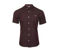 Xact Chemise Oxford à manches longues et col grand-père/à col mao pour homme