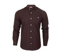 Xact Chemise Oxford à manches longues et col grand-père/à col mao pour homme