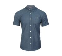 Xact Chemise Oxford à manches longues et col grand-père/à col mao pour homme
