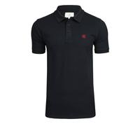 Xact Chemise Polo Piqué Hommes, Manches Courtes, 3 Boutons, Style Classique