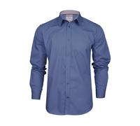 Xact Chemise Popeline Col Boutonné Hommes, Manches Longues, Coupe Régulière