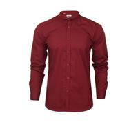Xact Chemise Popeline Col Grand-Père Hommes, Manches Courtes