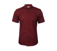 Xact Chemise Popeline Col Grand-Père Hommes, Manches Longues