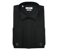 Xact Chemise Smoking Formelle Hommes, Poignets Doubles, Boutons de Manchette