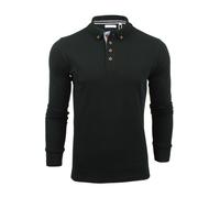 Xact Polo Manches Longues pour Homme, 100% Coton Piqué, Coupe Slim