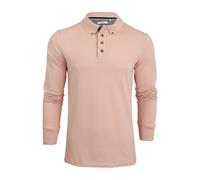 Xact Polo Manches Longues pour Homme, 100% Coton Piqué, Coupe Slim