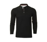 Xact Polo Manches Longues pour Homme, 100% Coton Piqué, Coupe Slim