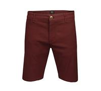 Xact Premium Short Chino Homme en Mélange de Lin (Burgundy) 38