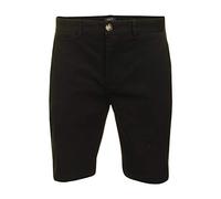 Xact Premium Shorts Chino ajustés pour Hommes avec Stretch (Black) 32