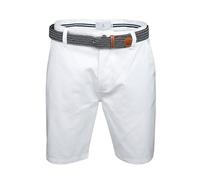 Xact Premium Shorts Chino ajustés pour Hommes avec Stretch (White) 38