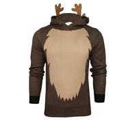 Xact Pull à Capuche pour Hommes avec Motif Rudolph Le Renne de Noël (Rudolph_) M