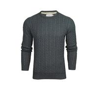 Xact Pull en Tricot câblé pour Homme en Coton Riche (Navy) XL