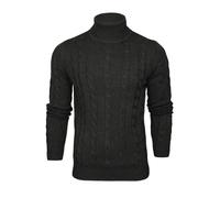 Xact Pull en tricot torsadé à col roulé pour homme