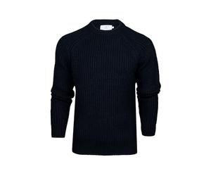 Xact Pull Homme en Tricot épais à Encolure Ras-du-Cou et Manches Raglan