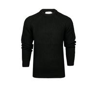 Xact Pull Homme en Tricot épais à Encolure Ras-du-Cou et Manches Raglan (Black) XL