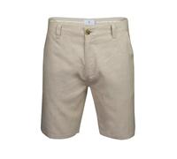 Xact Short Chino en Lin sur Mesure pour Homme, 23 cm, Coupe Classique (Sand (Linen)) 36