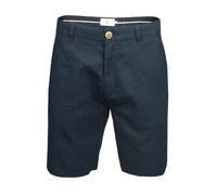 Xact Short Chino en Lin sur Mesure pour Homme, 23 cm, Coupe Classique (Sky Captain Navy (Linen)) 32