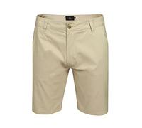 Xact Short Chino Homme Coton Stretch Coupe Regular Fit Bermuda Été Casual Golf (Stone) 30