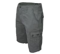 Xact Shorts Cargo en Sergé de Coton pour Hommes, Coupe Régulière (Asphalt) 42