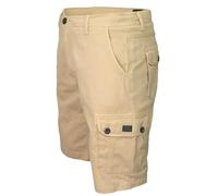 Xact Shorts Cargo en Sergé de Coton pour Hommes, Coupe Régulière (Stone) 40
