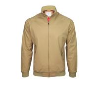 Xact Veste Harrington Classique en Coton de Transition pour Hommes avec Doublure à Carreaux (Stone) XL