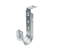 Xadnitu Lot de 20 supports de câble en J avec clip angulaire, support de câble en métal robuste de 3,8 cm, crochets en J pour fixer des surfaces horizontales et une tige filetée de 0,6 cm