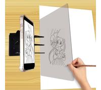 Xafrstyu Tableau de Repérage Portable, Planche à Dessin Optique de Miroir, Tableau de Dessin Optique, Tableau de Traçage, Portable Planche à Pochoir Esquisse Lentille Croquis (12 in × 2)