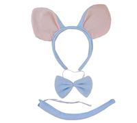 XAGMODSHN 3/4/5 pièces Costumes pour enfants Oreilles Bandeaux Queue Nœud Papillon Gant Tutus Jupe Halloween Animaux Cosplays Accessoires Animal Cosplay Costume