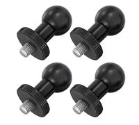 XAGMODSHN 4Pcs Standard 17mm Ball Head Adapter 1/4 inch External Screw for Mounting Action Cameras DSLR and Mobile Devices Camera Adapter Screw