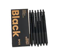 XAGMODSHN 6 stylos à gel ergonomiques à clics, fluidité fluide, réduction de la fatigue des mains, outils d ' étude, pack d ' instruments d ' écriture professionnels, stylos à gel à bouton-poussoir