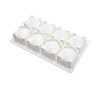 XAGMODSHN 8 cavités moule fondant mousse moules bonbons moules en forme de dôme carré moules de cuisson accessoires de cuisine pour la pâtisserie