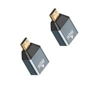 XAGMODSHN Adaptateur HDTV en alliage d'aluminium vers petit adaptateur 4K 60Hz sortie stable transmission pour home cinéma jeu vers Tiny Link