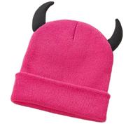 XAGMODSHN Artistic Framework Chapeau d'hiver isolants d'oreille isolants doux flexible unisexe décontracté chapeau tendance, rose rouge, Taille unique