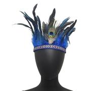 XAGMODSHN Bandeau à plumes ethniques pour festival, célébration indianchefs, bal masqué, carnaval, fête, décoration de cheveux