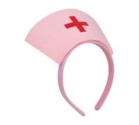XAGMODSHN Bandeau d'infirmière avec croix, bandeau à cheveux confortable, accessoire créatif pour fêtes à thème, cosplay, accessoire d'infirmière
