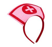 XAGMODSHN Bandeau d'infirmière avec croix, bandeau à cheveux confortable, accessoire créatif pour fêtes à thème, cosplay, accessoire d'infirmière
