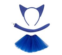 XAGMODSHN Bandeau doux à oreilles bleues tendance pour les occasions à thème, accessoires de jeu de rôle