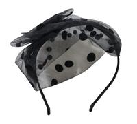 XAGMODSHN Bandeau élégant en maille avec nœud papillon et tête de mort pour femme