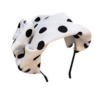 XAGMODSHN Bandeau en soie noire pour femme Style vintage Bandeau pour cheveux pour soirée et thé