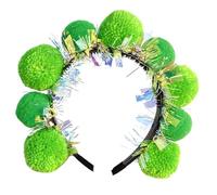 XAGMODSHN Bandeau fantaisie à pompons pour danse, scène, carnaval, costume accrocheur clouté cristal doux et confortable