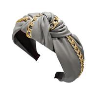 XAGMODSHN Bandeau large noué en cuir synthétique pour femme - Confortable et élégant - Pour un usage quotidien