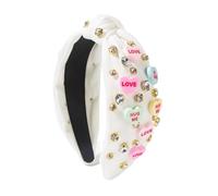 XAGMODSHN Bandeau tendance pour femme, polyvalent, noué, style vintage, pour la Saint-Valentin